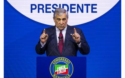 la nuova forza italia acclama tajani il futuro dipende dalle europee
