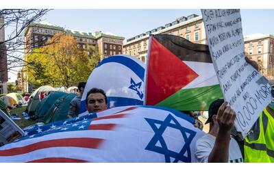 Alla Columbia dopo gli arresti  aumentano le  tende degli studenti  che manifestano  
	pro Gaza.  E la rettrice è sotto attacco  dei docenti