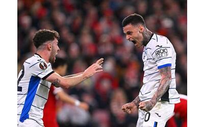 atalanta tre gol al liverpool in europa league impresa nerazzurra semifinale a un passo
