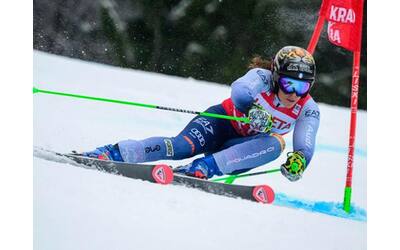 Federica Brignone terza nel gigante di Kranjska Gora nella Coppa del mondo di sci