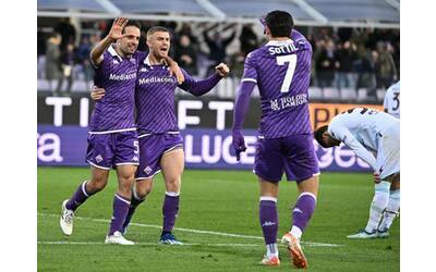 Fiorentina-Salernitana risultato 3-0: gol di Beltran, Sottil e Bonaventura, viola quinti