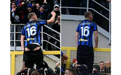 Frattesi, l'esultanza in mutande in Inter-Verona e il ritocchino ufficiale sui social