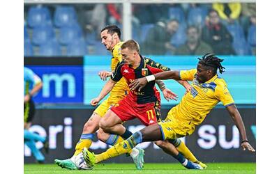 Genoa-Frosinone finisce 1-1 con i gol di Gudmundsson su rigore e Reinier