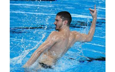 giorgio minisini oro nel nuoto artistico ai mondiali di doha