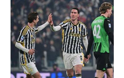 Juventus-Sassuolo risultato 3-0: gol di Vlahovic (doppietta) e Chiesa,...