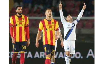 Lecce-Inter risultato 0-4: gol di Lautaro (doppietta), Frattesi e de Vrij:...