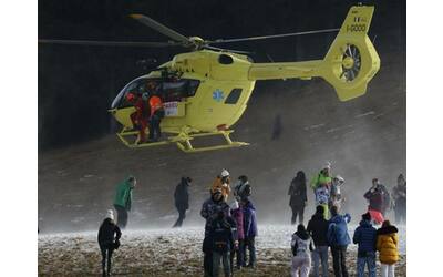 marco schwarz sci caduta discesa bormio in ospedale con l elicottero