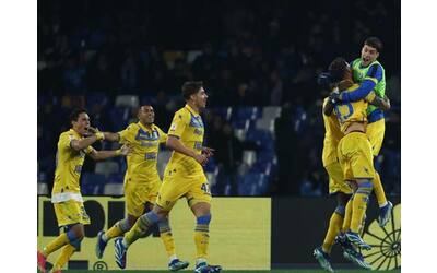 Napoli Frosinone di Coppa Italia risultato 0-4: gol di Barrenechea, Caso e...
