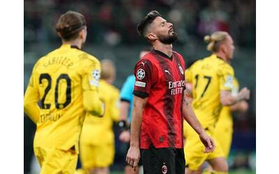 Pagelle Milan-Borussia Dortmund: Giroud nel tunnel (4,5), Theo Hernandez non...