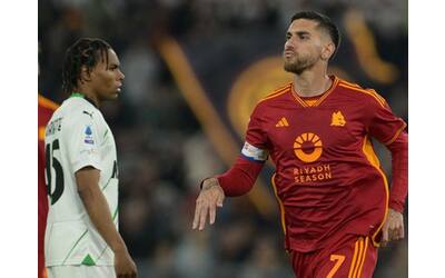 Pellegrini manda la Roma oltre l'ostacolo Sassuolo: finisce 1-0