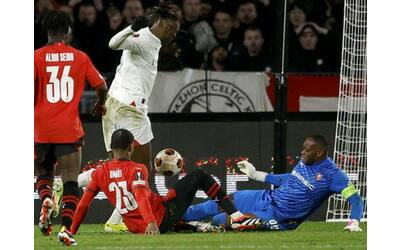 Rennes-Milan di Europa League risultato 3-2: tripletta di Bourigeaud e gol di Jovic e Leao