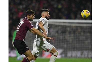 Salernitana Milan risultato 2-2: gol di Tomori, Fazio, Candreva e Jovic