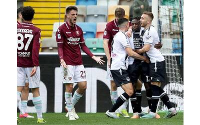 Udinese-Salernitana risultato 1-1: gol di Tchaouna e Kamara