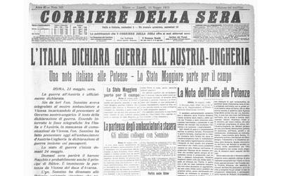 24 maggio 1915, la prima pagina del Corriere. Ernesto Galli della Loggia:...