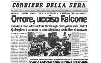 24 maggio 1992 la strage di capaci la prima pagina del corriere giovanni bianconi i fatti e i sospetti quel legame fra la strage e la crisi della politica