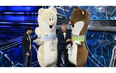 A Sanremo debuttano Tina e Milo, mascotte delle Olimpiadi Milano-Cortina:...