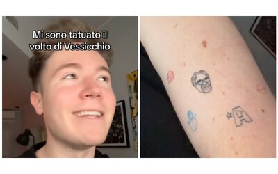 Alfa si tatua il volto di Beppe Vessicchio: “Era una promessa fatta prima di Sanremo”. La reazione del maestro