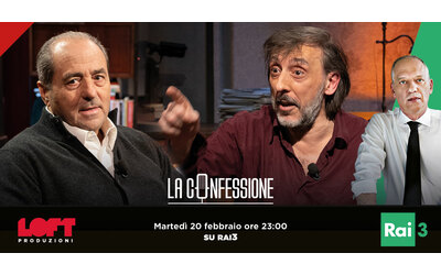 Antonio Di Pietro e Massimo Ceccherini ospiti de La Confessione di Peter Gomez martedì 20 febbraio alle 23 su Rai3