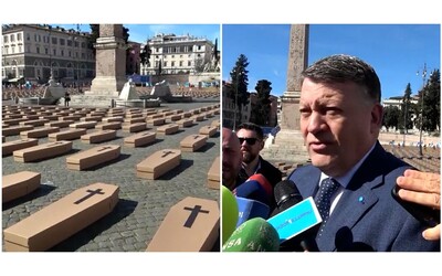 Bare in Piazza del Popolo per ricordare i morti sul lavoro, Bombardieri (Uil): “1041 vittime è bollettino inaccettabile, ora fatti concreti”