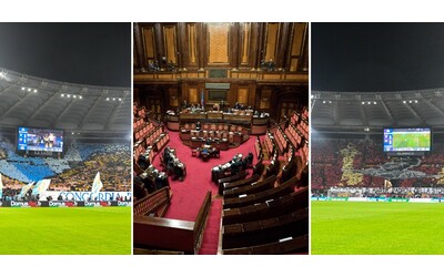 C’è il derby Lazio-Roma, il Parlamento chiude prima: salta la discussione sulle armi in Ucraina