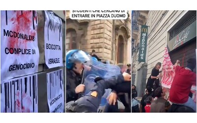 Catania, tensione tra manifestanti e polizia al corteo pro Palestina: le immagini