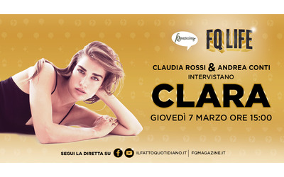 Clara dal boom di Mare Fuori al Festival di Sanremo, giovedì 7 marzo alle 15 la diretta con Claudia Rossi e Andrea Conti