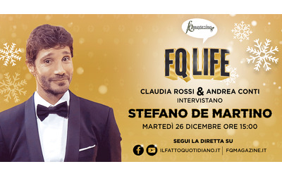 “Da Natale a Santo Stefano”, Stefano De Martino in diretta a FqLife con Claudia Rossi e Andrea Conti