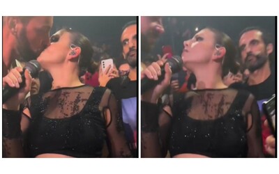 Emma Marrone bacia un fan durante un suo concerto, il video impazza sul web:...