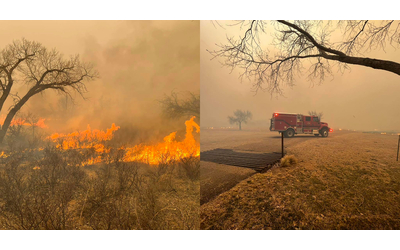 il texas in fiamme incendio esteso per oltre 2mila km quadrati il secondo pi grande della storia
