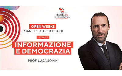 “Informazione e democrazia”, la lezione di Luca Sommi per le open weeks...