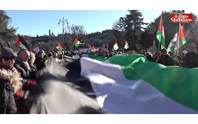 Israele alla fiera Vicenzaoro, il corteo della comunità palestinese:...