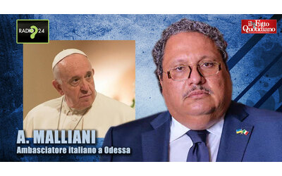 L’ambasciatore italiano a Odessa: “Parole del Papa? Alzare bandiera bianca è impensabile”. Botta e risposta coi conduttori di Radio24