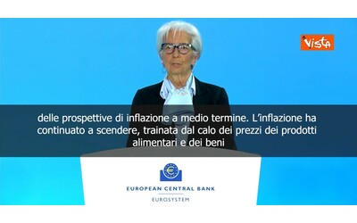 La Bce lascia invariati i tassi, l’annuncio di Lagarde: “Confermata la nostra precedente valutazione delle prospettive di inflazione”