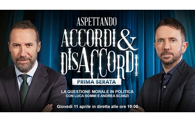 La questione morale in politica, ne parlano in diretta Andrea Scanzi e Luca Sommi aspettando Accordi & Disaccordi
