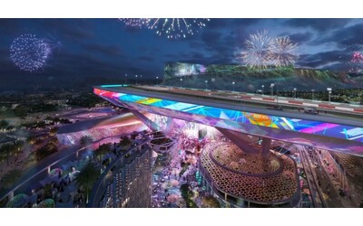 luci led colorate e curve alte come un palazzo di 20 piani sembra mario kart il nuovo gran premio di f1 in arabia saudita foto