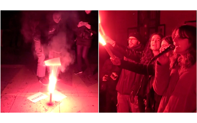 “Mai più vittime”, a Roma il sit-in per Giulia Cecchettin e per le donne uccise: bruciati simbolicamente i fogli con la scritta “patriarcato”