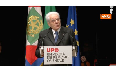 Mattarella all’Università del Piemonte Orientale: “Generazione Z è motivo di speranza per il nostro Paese”