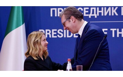 Meloni a Vucic: “La Serbia può contare sul nostro sostegno per l’ingresso nell’Ue”