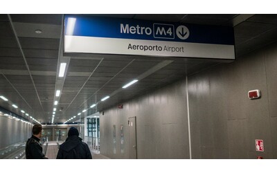 milano evacuata la stazione della metro m4 dell aeroporto di linate segnalato fumo