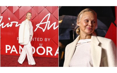 Pamela Anderson irriconoscibile senza trucco sul red carpet dei Fashion...