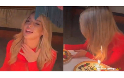 Paura per Sophie Codegoni: spegne le candeline di compleanno e i capelli prendono fuoco – VIDEO