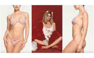 Perizoma e reggiseno di caramelle per San Valentino: l’ennesimo “colpo” di Kim Kardashian con Skims (e Lana del Rey)