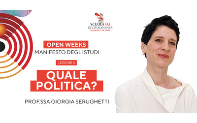 “Quale politica?”, la lezione di Giorgia Serughetti per le Open weeks 2024 della Scuola del Fatto. Segui la diretta