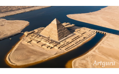 quando le piramidi affacciavano sul nilo dalle vie dell acqua ora aride passavano i materiali