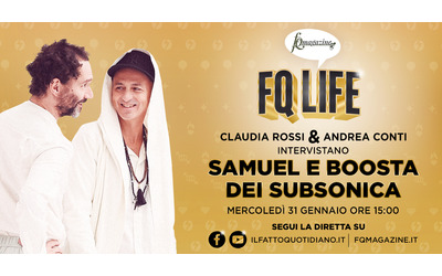 Samuel e Boosta dei Subsonica a FqLife presentano “Realtà aumentata” in diretta con Claudia Rossi e Andrea Conti