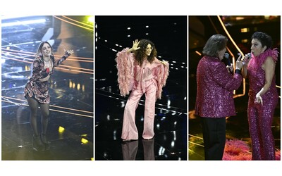 Sanremo 2024, le pagelle ai look della terza serata: Teresa Mannino ruggente in Roberto Cavalli (voto 8), male Angelina Mango. I Ricchi e Poveri in rosa shoking – FOTO