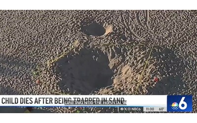 scava una buca nella sabbia con il fratellino la spiaggia cede e li sommerge bambina muore a 9 anni lui grave
