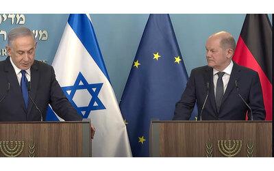 scholz vede netanyahu non possiamo restare a guardare i palestinesi che muoiono di fame il premier israeliano hamas ruba gli aiuti