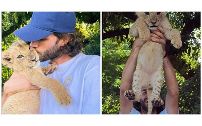 tamberi gioca con un cucciolo di leone ma scoppia la polemica animali sfruttati per attirare clienti le parole dell etologa