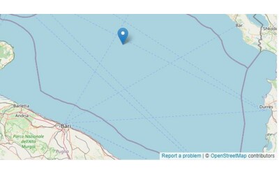 Terremoto nell’Adriatico di magnitudo 4.7: avvertito in tutta la Puglia, paura a Bari
